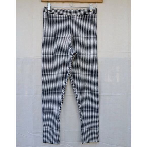 BCBG MAXAZRIA Women's Mars Houndstooth Jacquard Legging Sz M Black Combo Revolve - Picture 3 of 7